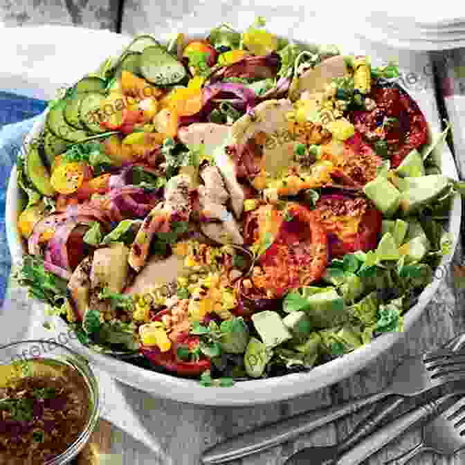 A Colorful Salad Bowl With Grilled Chicken, Fresh Vegetables, And A Light Dressing Low Carb Recipes For Diabetics: Over 300 Low Carb Diabetic Recipes With Quick And Easy Cooking Recipes Full Of Antioxidants And Phytochemicals (Low Carb Natural Weight Loss Transformation 22)