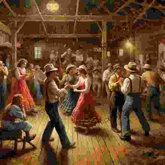 A Lively Barn Dance Scene, With Couples Twirling And Laughter Filling The Air, Capturing The Vibrant Community Spirit Fostered Within Maine's Barns. The Barns Of Maine: Our History Our Stories