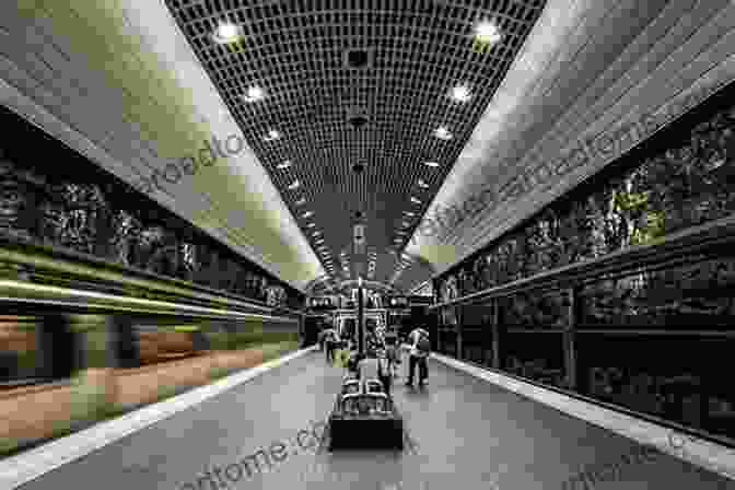 A Photograph Of The Interior Of Peachtree Center Station, Showing Its Soaring Glass Ceiling, Marble Floors, And Sleek Escalators. Atlanta Underground: History From Below