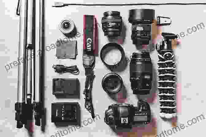 A Photographer's Workspace Filled With Camera Equipment, Showcasing The Technical Side Of Photography That Supports Commercial Success Digital Photography Handbook: Creative Ways To Make Money With Photography: Creative Photography Tricks