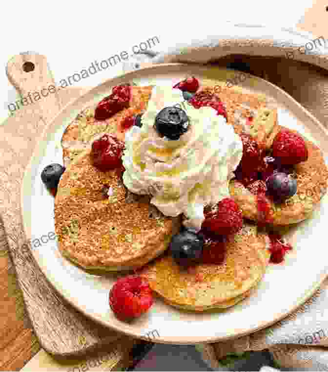 A Plate Of Fluffy Low Carb Pancakes With Fresh Berries And Whipped Cream Low Carb Recipes For Diabetics: Over 300 Low Carb Diabetic Recipes With Quick And Easy Cooking Recipes Full Of Antioxidants And Phytochemicals (Low Carb Natural Weight Loss Transformation 22)