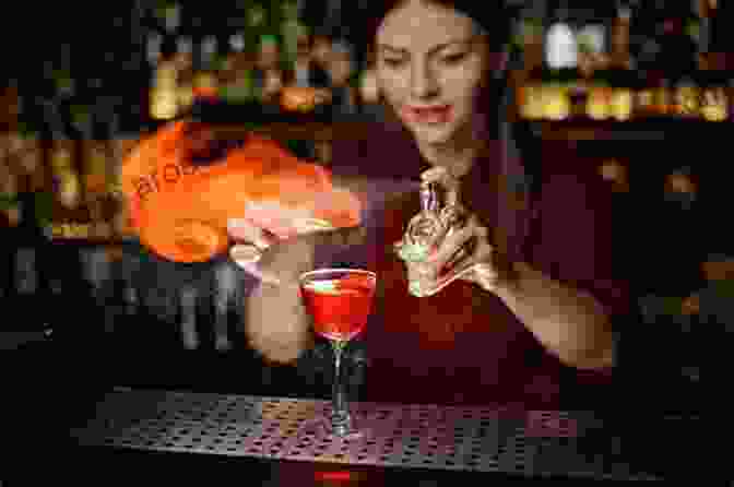 A Skilled Bartender Skillfully Pouring A Cocktail, Showcasing The Art Of Mixology The Bigly Of Cocktails Hors D Oeuvres