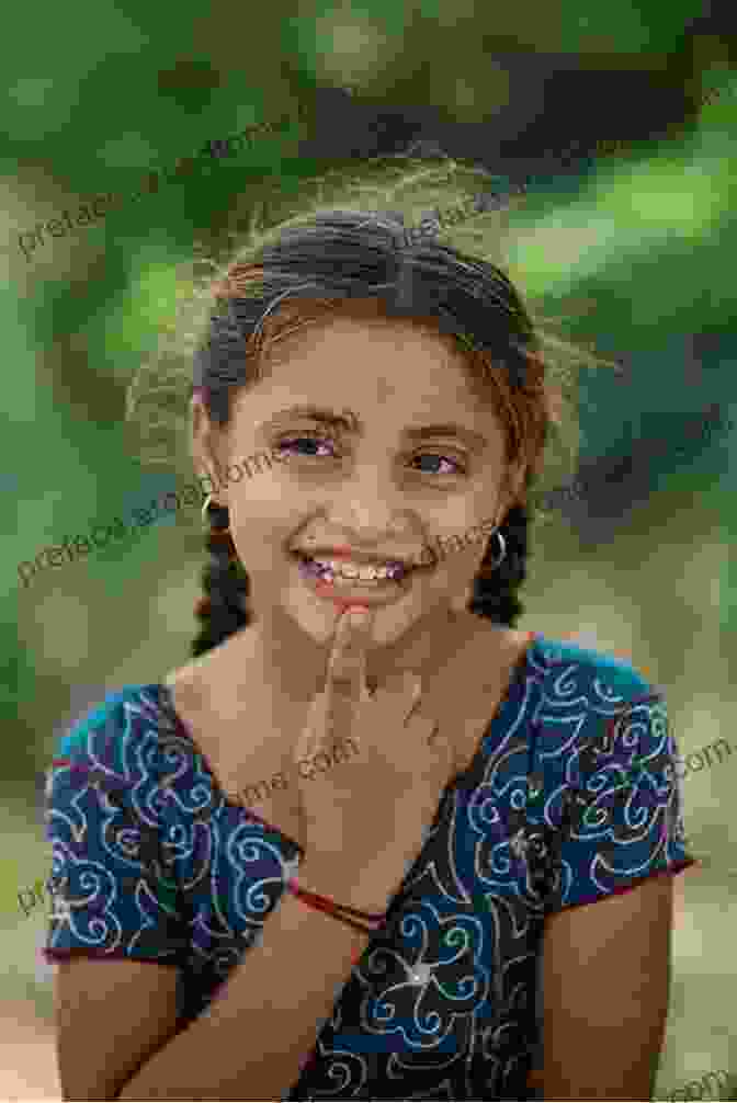 A Young Girl From India, Her Bright Smile Radiating Hope And Optimism People Yearbook Don Giannatti