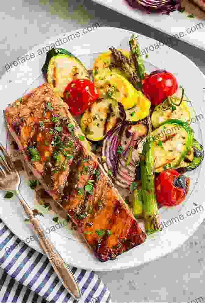 Appetizing Image Of Grilled Salmon And Roasted Vegetables Cooked In An Instant Pot Paleo Instant Pot: 50 Paleo Instant Pot Cookbook Recipes Full Of Antioxidants And Phytochemicals