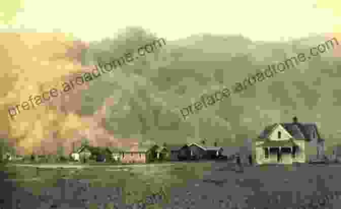 Dust Storm Engulfing A Farm During The Dust Bowl, Obscuring Visibility And Leaving A Desolate Landscape Viewpoints On The Dust Bowl (Perspectives Library: Viewpoints And Perspectives)