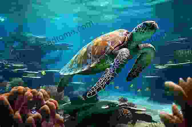 Graceful Sea Turtle Gliding Through The Ocean Ocean Life For Kids (Tinker Toddlers): 2 Levels Of Learning Marine Life Facts Ages Baby 8 Oceanography Picture Of Whales Sharks Penguins Turtles And More