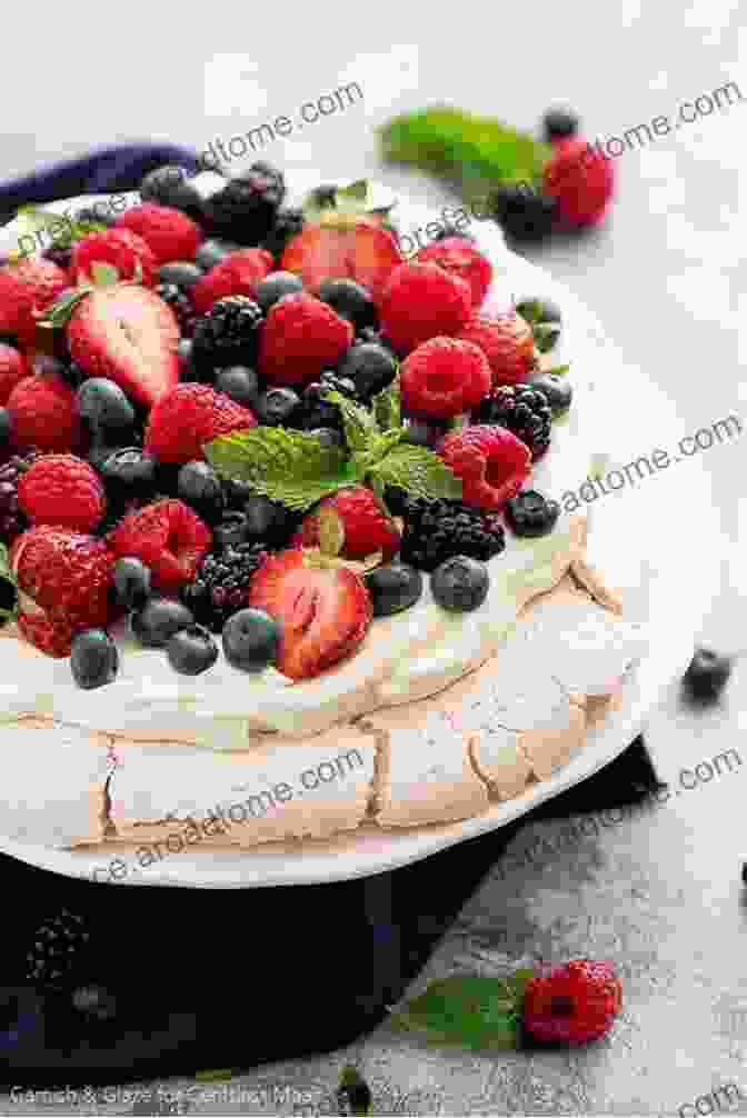 Meringue Pavlova Topped With A Colorful Assortment Of Berries And Whipped Cream 21 Best Superfood Berry Recipes Discover Superfoods #3: Superfoods For The Brain Best 21 Antioxidant Rich Berry Brain Food Recipes On The Planet