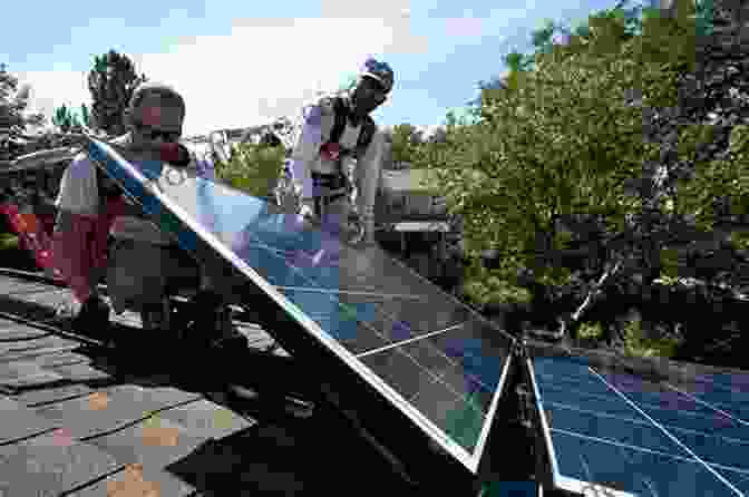 Photo Of A Solar Installer Mounting Solar Panels On A Roof, Illustrating The Steps Involved In The Installation Process OFF GRID SOLAR POWER FOR BEGINNERS: 2 In 1 Collection Easy Guide On How To Get Started With Solar Power Generation For Your Home RVs Vans Cabins Or Boats