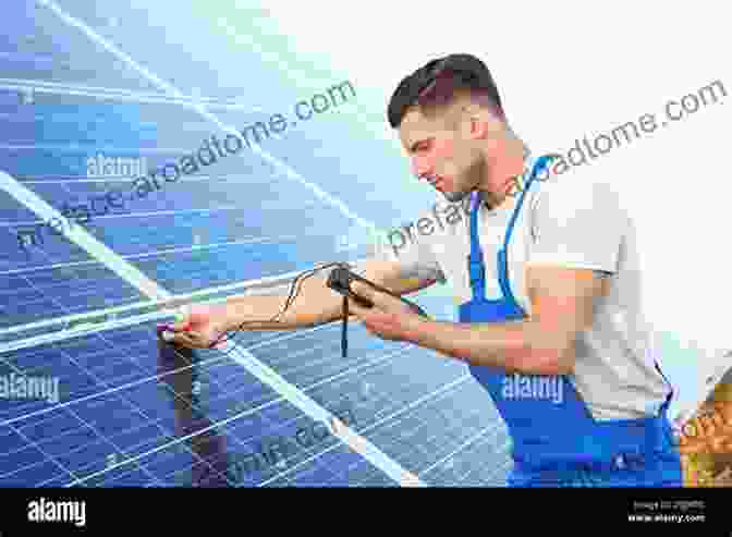 Photo Of A Technician Troubleshooting A Solar Panel System, Using A Multimeter To Check For Electrical Faults OFF GRID SOLAR POWER FOR BEGINNERS: 2 In 1 Collection Easy Guide On How To Get Started With Solar Power Generation For Your Home RVs Vans Cabins Or Boats